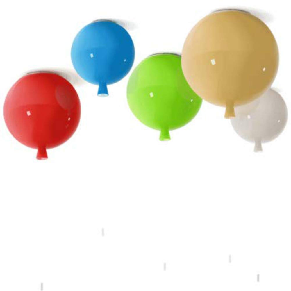 Colourful Balloon Ceiling Light Modern Simple Ceiling Light Decorative Lamp for Children's Bedrooms Diameter 25 cm with 5W Bulb Green