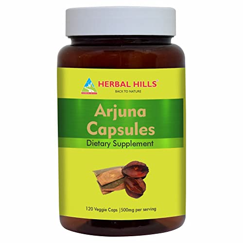 Herbal Hills Organic Neem Capsules & Arjuna Capsules | Pack Of 2 (120 Count Each) | Best For Healthy Life #TOP5