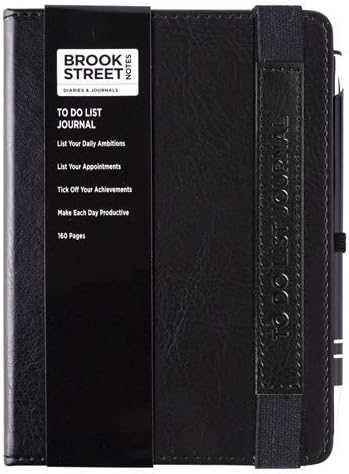 Brook Street Notes A6 To-do List A6 Notebook - Black