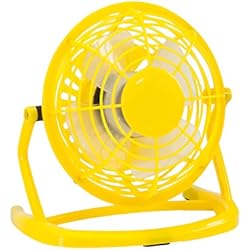 Ventilador de escritorio 14cm - Mini ventilador USB - Silenciador (Yellow)