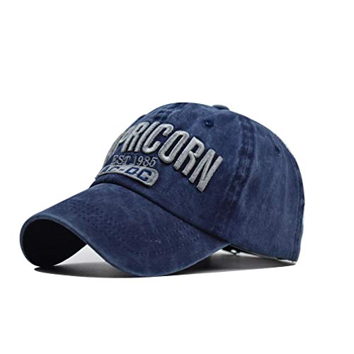 XibeiTrade Casquette de baseball vintage Capricorne pour sports d'extérieur - Bleu - Medium Cover