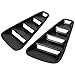 X AUTOHAUX 2pcs Rear Side Window Louvers Cover Decorative for Ford for Mustang 05-14 Air Vent Scoop Streamline Shades Cover Blinds Black