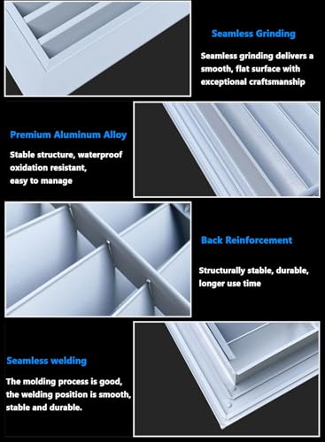 Panneau d'accès en aluminium pour cloison sèche avec grille de ventilation