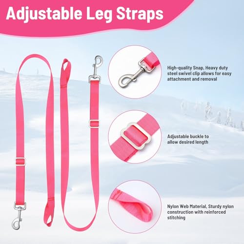 Image of Turnout Blanket for Horses, Waterproof Thickened Horse Sheet with Detachable Neck Cover,1600D Nylon Outer, 400g Heavy Weight Filling (Pink, US 78IN(EU 145cm))