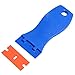 FOSHIO 1.5 Inch Plastic Razors Adhesive Sticker Remover Scraper with 10pcs Safety Plastic Razor Scraper Blades for Removing Labels, Films, Stickers and Decals