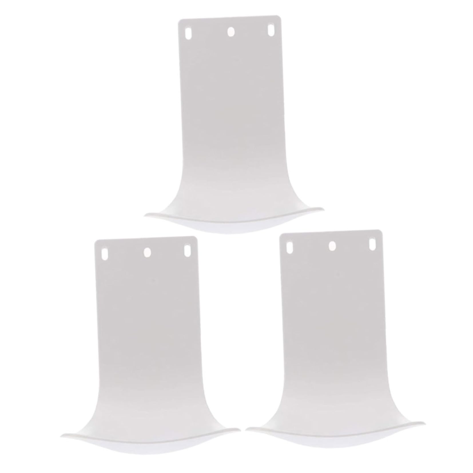 Bandeja dispensadora de jabón ABS y recogedor de goteo de baño en pack de 3 unidades montables