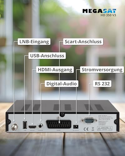 Megasat Megasta Sat-Receiver HD 350, 12/230 Volt