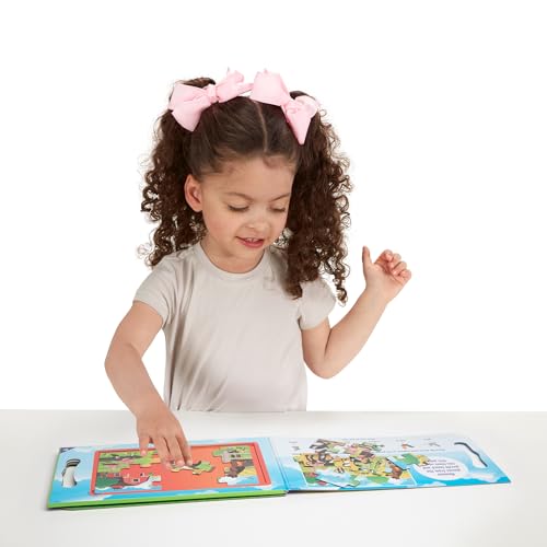 Melissa & Doug Take-Along On the Farm Magnetic Jigsaw Puzzles | Two 15-Piece Magnetic Puzzles, Fold-Out Carrying Case with Handle, Mess-Free Travel Toys, Preschool Toys for Kids, Ages 3+ - image 9