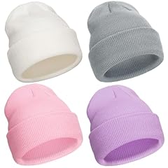 4 Pcs Light Purple/Pink/Soft White/Light Grey