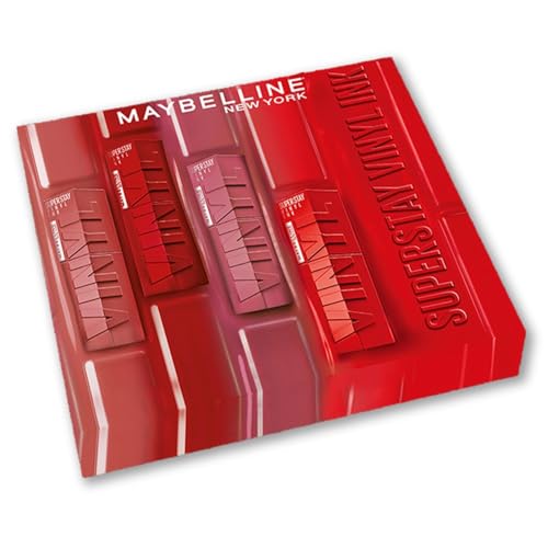 Coffret Rouges à Lèvres SuperStay Vinyl Ink : Le Cadeau Beauté Idéal aux 4 Teintes