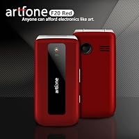 artfone F20 Rot Seniorenhandy Klapphandy Ohne Vertrag,SOS Notruftaste,USB-C,2G GSM Handy für Senioren,Dual SIM Großtasten Mobiltelefon,2,4 Zoll Farbdisplay, FM Radio,Sprachansage,Kurzwahl,1300mAh Akku – Ansicht 2