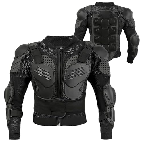 Kids Motorcycle Armor Jacket Spine Chest Protection Dirt Bike Suit Children Full Body Gear Motocross for Cycling Racing Ski