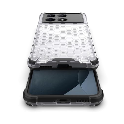 Image of Glasgow Back Case Cover Compatible with [ Poco X6 Pro 5G ] (Stylish Design) - Transparent