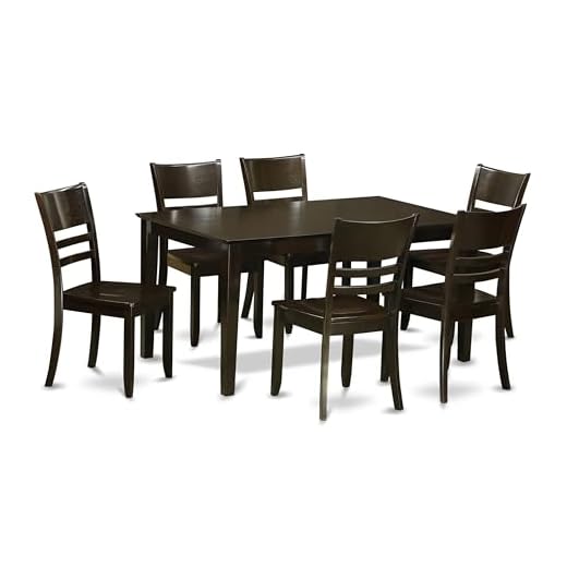 CALY7-CAP-W Dining Table Set