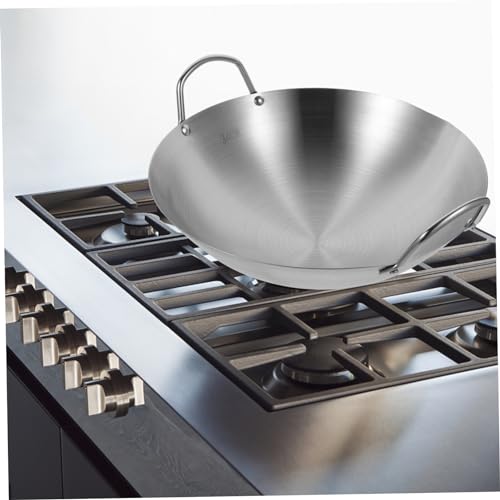 Wok de acero inoxidable Garneck con doble mango resistente miniatura 4