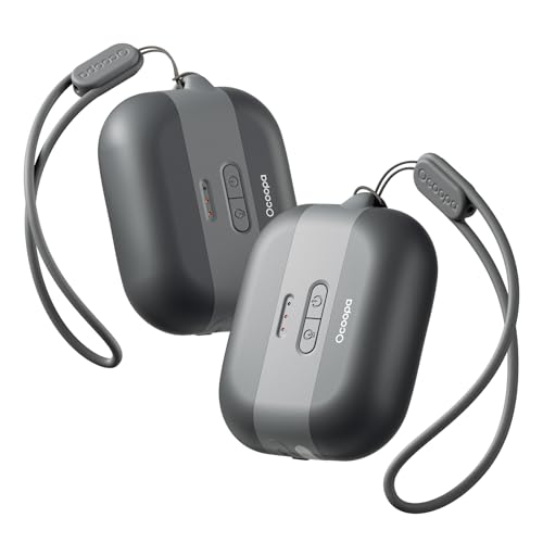 OCOOPA Hand Warmers Rechargeable, Keep Warm Gifts, Portable Electric Handwarmers, 3 Levels Heating, Safety Alarm, Flash Light, Reusable for Raynauds, Golf, Outdoor Activities, Tech Gift Clas