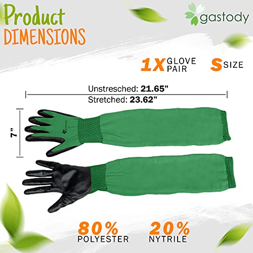 Gastody GASTODY10 ™ Long Sleeve Gardening Gloves Women And Men Size M- Long Cuff Garden Gloves, Multipurpose Heavy Duty Outdoor And Indoor-Thorn Proof Gardening Gloves Protective Work Rose Pruning Gloves thumb #1