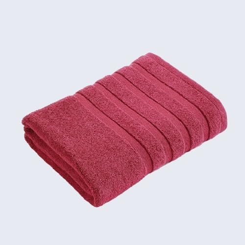 Image of Householdfurnishing Premium Quality Towels 100% Egyptian Cotton 500gsm Hand, Bath, Face & Bath Sheet (Red, Bath Towel 70x125 cm)