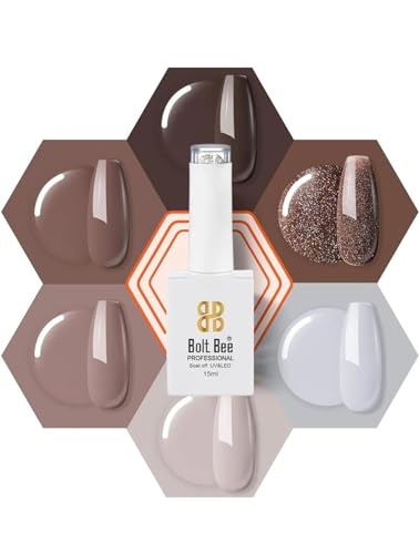 Image of Bolt Bee Gel polish Nail Lacquer | Glossy Gel Finish | Rich Pigmentation | Chip Free | Quick Drying Formula | Long Lasting Nail Polish for Women 15ml kit