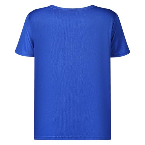 Boys' Sports Short Sleeve Crew Neck T-Shirts Kids Ball Print Tops Age for 4-14 Years 5-Pack3