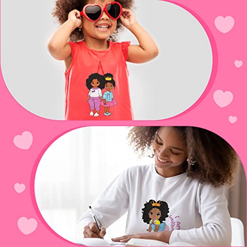 12 Pcs Black Girl Iron On Patches T Shirt Iron On Transfer Decals Clothing Iron On Stickers For Diy Women Girl Coat Backpack Jackets Decoration (Classic Style) #TOP4