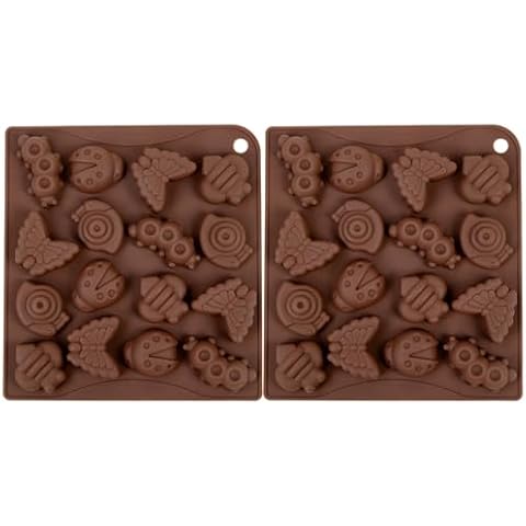 Fimary Chocolate Molds - Non-Stick Chocolate Bar Mold, Break Apart Chocolate Bar Maker Food Grade Deep Chocolate Bar Mold For Knafeh Pistachio Chocolate Bar Milk Chocolate Bar Home Diy - Animals Cover