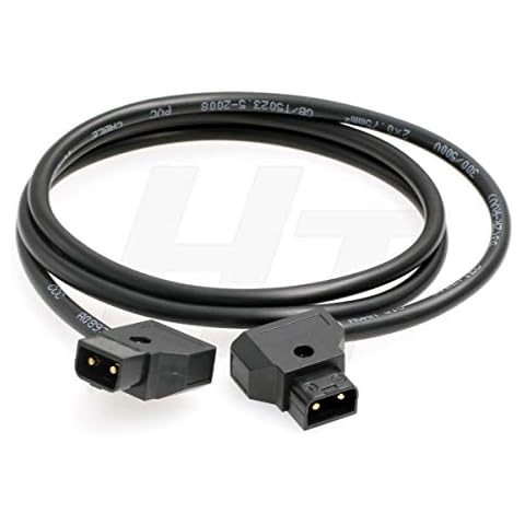 D-tap P-tap Male to Male Power Extension Cable 3.28ft for Anton Bauer V-mount Gold Mount Battery Cover