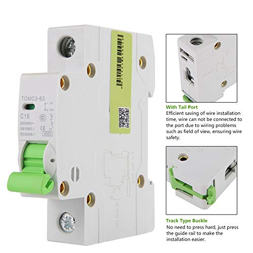 Disjoncteur 1P courbe C pour éviter les surcharges de circuit