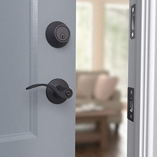 Amazon Basics Deadbolt - Single Cylinder - Matte Black #TOP4
