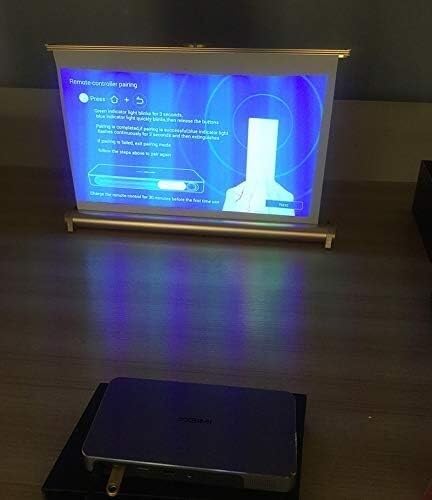 Pantalla de proyector de 20" de escritorio formato 16:9 frontal para oficina 4