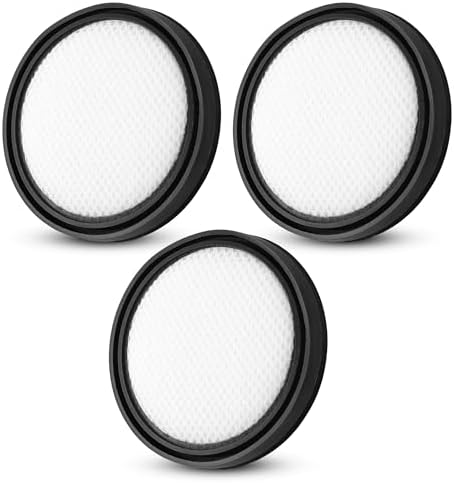 HAUSHOF Kit de Filtros Lavables para HAUSHOF Aspiradora Escoba sin Cable, Repuestos de Mantenimiento y Filtrado de Polvo, 3 Piezas