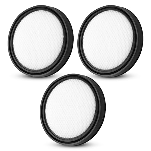 HAUSHOF Kit de Filtros Lavables para HAUSHOF Aspiradora Escoba sin Cable, Repuestos de Mantenimiento y Filtrado de Polvo, 3 Piezas