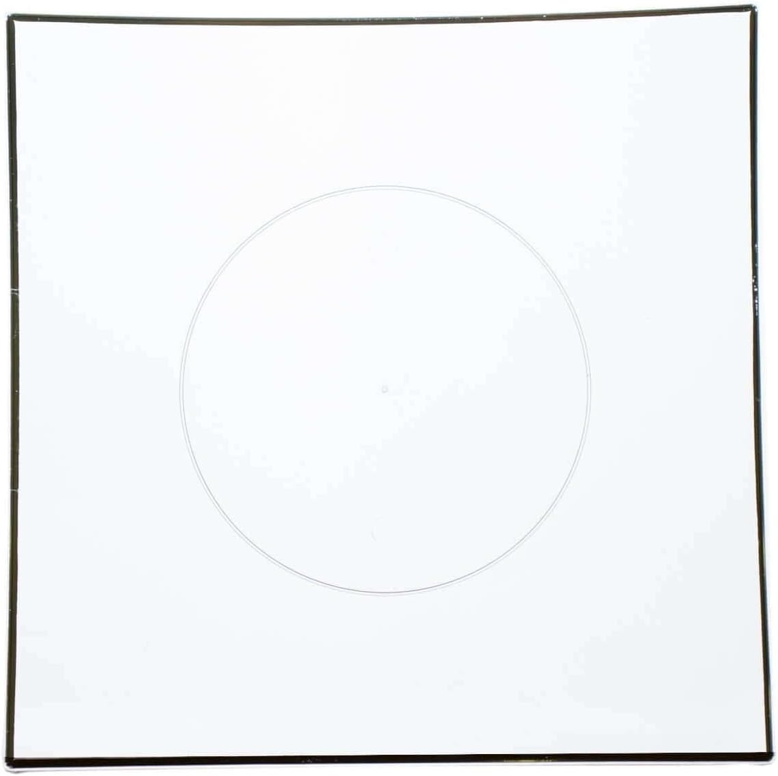 Efavormart 10 Pack 8" Clear/Gold Concave Square Hard Plastic Dinner Plates, Elegant Disposable Party Plates for Wedding, Banquet, Event & Special Occasion