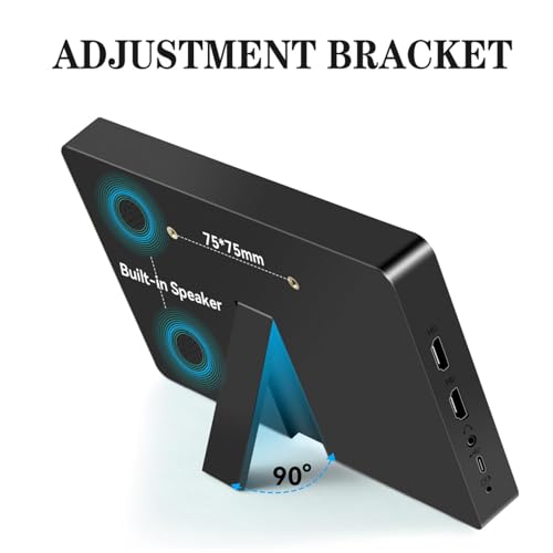 Image of Touchscreen Portable Monitor 8-Inch,Small HDMI Monitor 800 * 480 Built-in Speakers,for Raspberry Pi PS4 Switch Laptop Windows