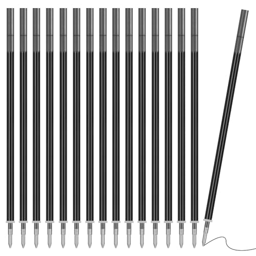 AUAUY 16 Pack Erasable Pen Refills Black Thermosensitive Ink
