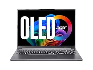 acer Aspire 16 AI (A16-52M-52PX) KI Laptop, Copilot+ PC, 16" WUXGA+ OLED 120Hz Display, Intel Core Ultra 5 226V, 16 GB RAM, 1 TB SSD, Intel Arc Grafik 130V, Windows 11, QWERTZ Tastatur, grau