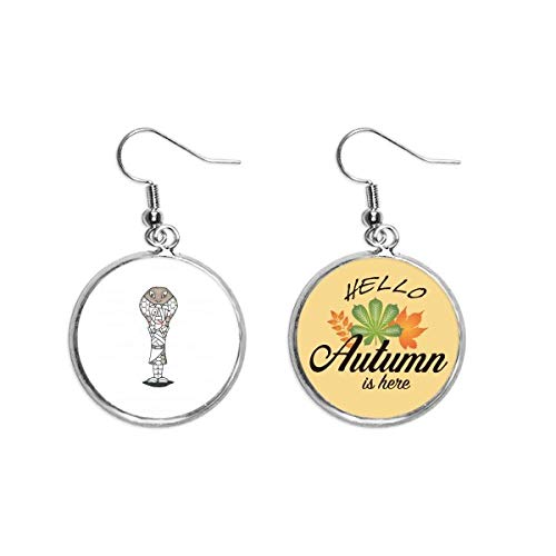 Boucles d'oreilles pendantes feuille d'automne idéales pour vos tenues de saison