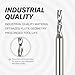 ZahyoX 6mm Shank Downcut Spiral CNC Router Bit, 4mm Cutting Diameter, 6mm Shank Diameter - 16mm Cutting Diameter - 64mm Overall Length, Double Flute Solid Carbide CNC End Mill