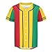 Vnurnrn Guinea Flag Mens Baseball Button Down Jersey Hipster Hip Hop T Shirts