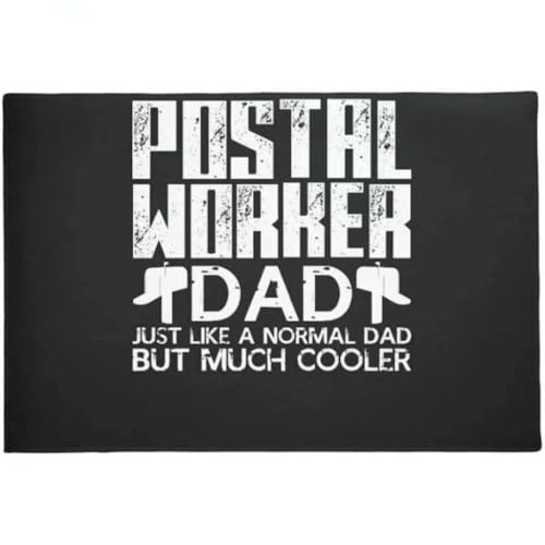 ���փ}�b�g �X�֋ǈ��̂�������̖ʔ����E�F���J���}�b�g�z�[���f�R���[�V���� 50×80cm doormat Postal Worker Dad Funny Welcome Mat Home Decor Funny
