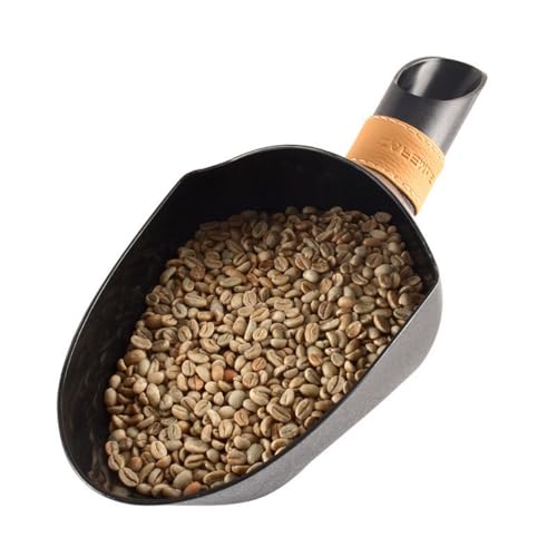 Rosoy コーヒー豆シャベル、大容量スクープ、アイススクレーパー、フードディスペンサーちりとり、グリーンビーンズ、小麦粉 (パープル) (ブラック)