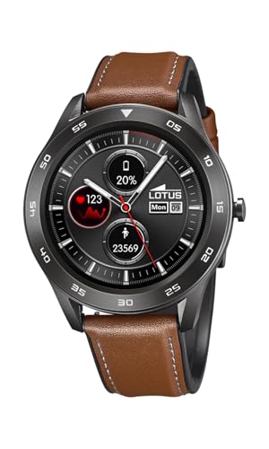 Smartwatch Lotus 50012/1 homme en cuir marron du bureau au sport
