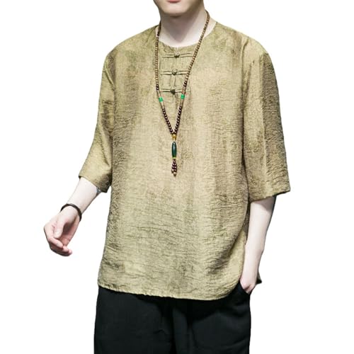 Tang-Costume pour homme en jacquard rétro rétro et style chinois d'été