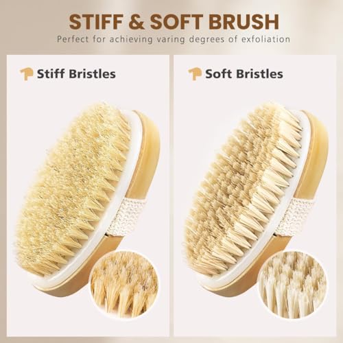 Brosse de massage en poils naturels de qualité pour une peau impeccable - 4