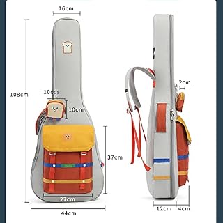 CCBUY Oxford Guitar Bag,Housse Guitare Folk,Tour de Cou intégré,intérieur en Coton perlé rembourré 12 mm,avec 2 Poches… - Les Beatles, Paul McCartney, John Lennon, RIngo Starr, George Harrison CCBUY Oxford Guitar Bag,Housse Guitare Folk,Tour de Cou intégré,intérieur en Coton perlé rembourré 12 mm,avec 2 Poches… – Image 2