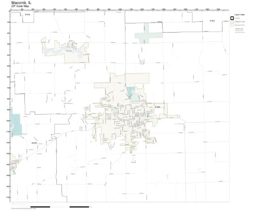 ZIP Code Wall Map of Macomb, IL ZIP Code Map Not Laminated: Amazon.com ...