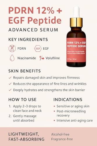 Image of Salmon DNA PDRN Pro Renewal Set - 25% PDRN Concentrate Booster + 12% PDRN Microneedling Serum w /Volufiline + 12% PDRN Cream - EGF Peptide, Niacinamide & Hyaluronic Acid Hydrating, Korean Skincare