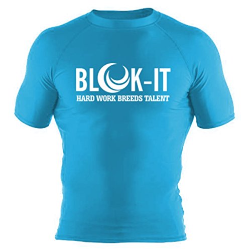Blok-iT Protector de erupciones - Diseñado para Aumentar tu Potencia Muscular, Aumentar la Resistencia y protegerte de erupciones, Cortes y rasguños (Azul Cielo, pequeño)