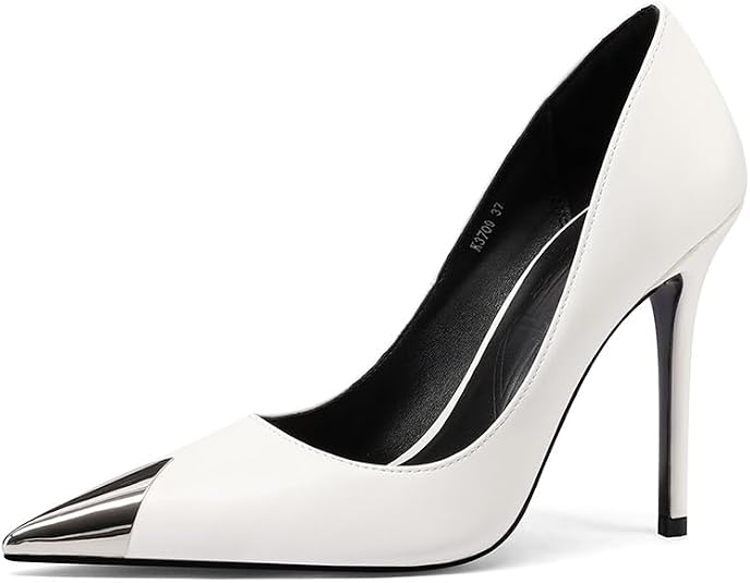 Décolleté Eleganti Con Strass QUEEN HELENA K3659 - Tacco 7 Cm, Ecopelle, Suola In Gomma, Per Donna, Colore Nero