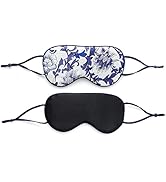 Sleep Mask for Women Men, Mulberry Silk Eye mask for Sleeping, Unique Adjustable Ear-Hanging Stra...